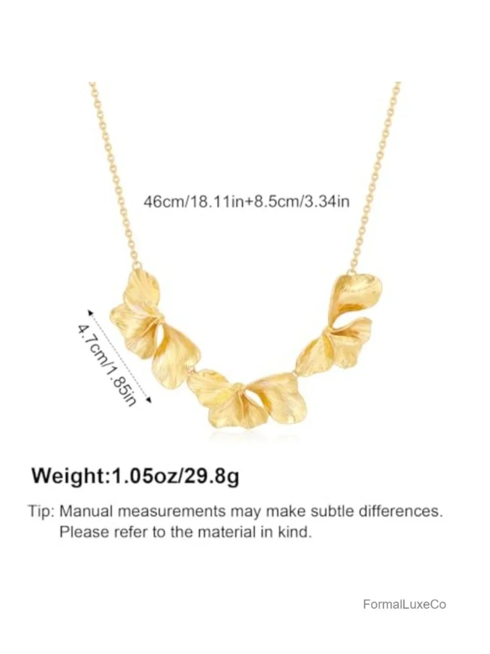 Gold Plated Chunky Floral Collar Choker Necklace Boho Jewelry